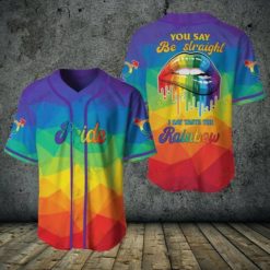 LGBT I Say Taste The Rainbow Baseball Jersey shirt