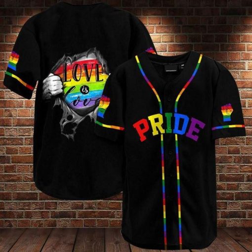 LGBT Pride Baseball Jersey Shirt