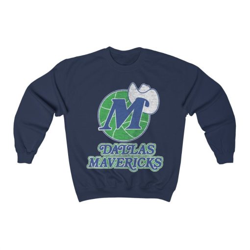 M Vintage Dallas Mavericks Basketball Unisex Sweatshirt