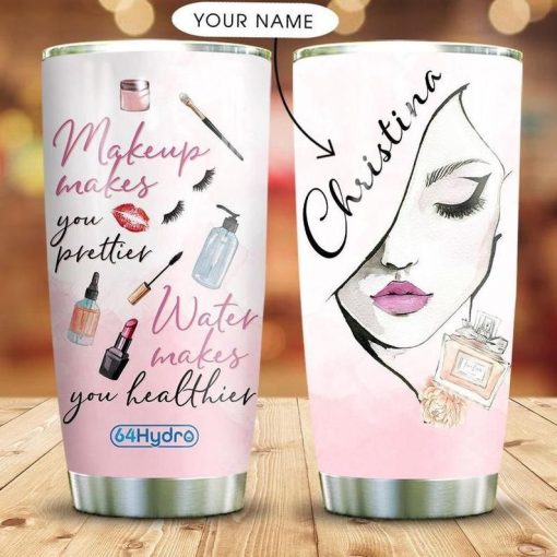 Make Up Makes Personalized 10 Gift For Lover Day Travel Tumbler