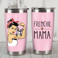 Mama French Bulldog I Love Dog Gift For Lover Day Travel Tumbler