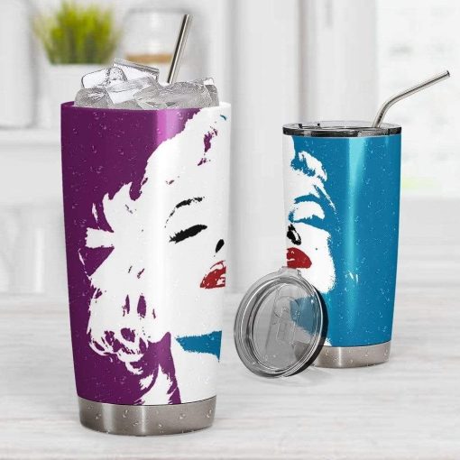 Marilyn Monroe Art Gift For Lover Day Travel Tumbler All Over Print