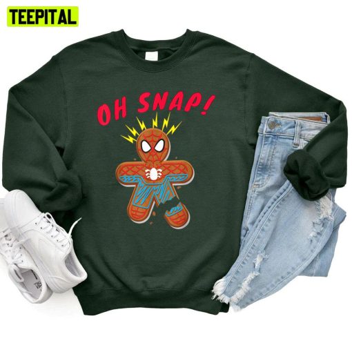 Marvel Spider Man Gingerbread Cookie Oh Snap Unisex T-Shirt