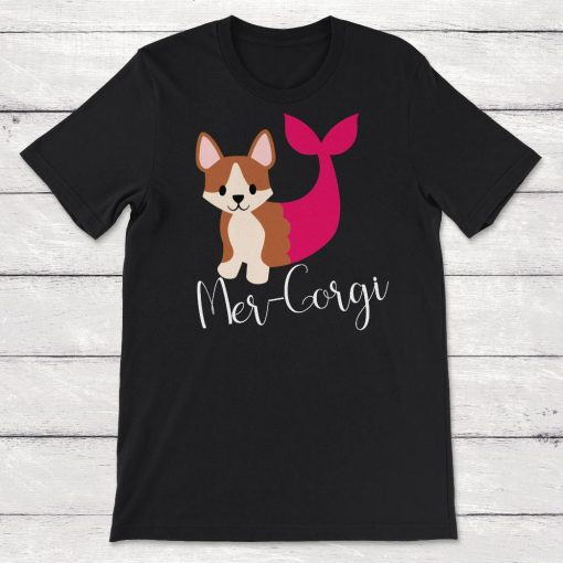 Mer Corgi Mermaid Unisex T-Shirt