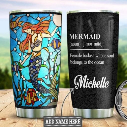 Mermaid Noun Personalized Ocean Gift For Lover Day Travel Tumbler