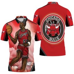 Michael Jordan Art Chicago Bulls Polo Shirt All Over Print Shirt 3d T-shirt