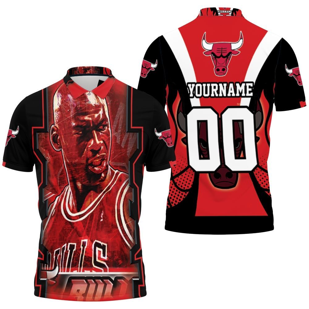 Michael Jordan Chicago Bulls Legend 23 Polo Shirt All Over Print Shirt 3d T-shirt
