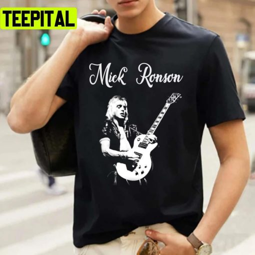 Mick Ronson Solo Live Jimmy Page Guitar Hard Rock Unisex T-Shirt