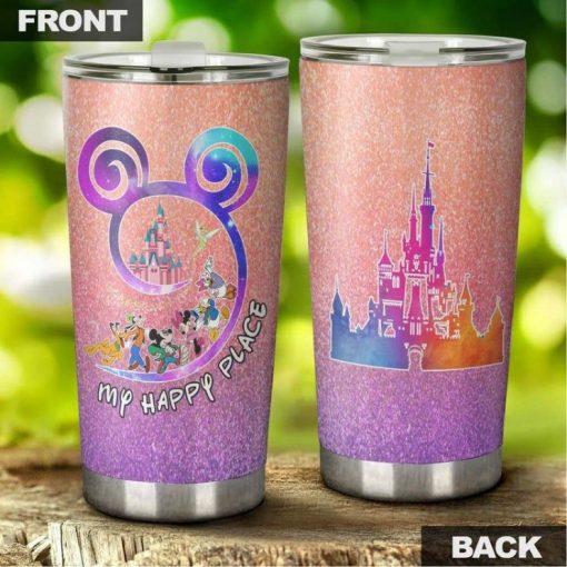 Mickey And Friends My Happy Place 999 Gift For Lover Day Travel Tumbler