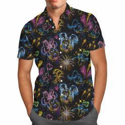 Mickey and Minnie’s Love in the Sky Hawaii Shirt