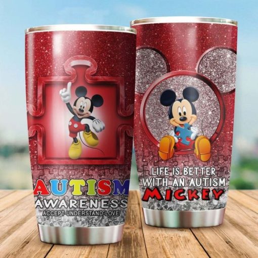 Mickey Autism Awareness A1289 Gift For Lover Day Travel Tumbler