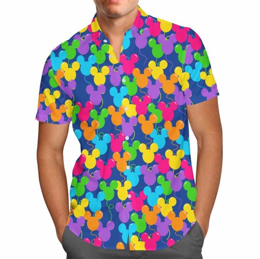 Mickey Ears Balloons Disney Inspired Hawaii Shirt