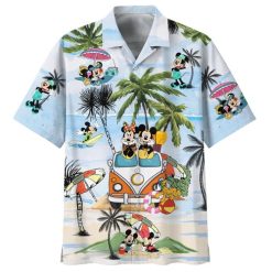 Mickey Mouse Summer Time Youth & Adult Hawaiian Shirt PK12