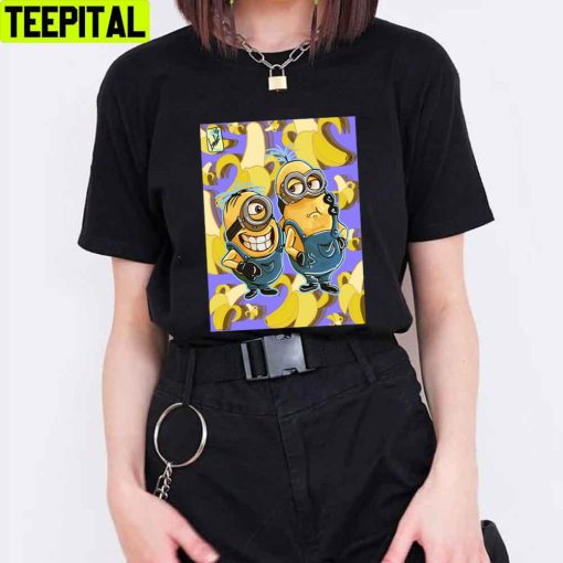 Minions Despicable Me Bananas Cartoon Kidsadults Unisex T-Shirt