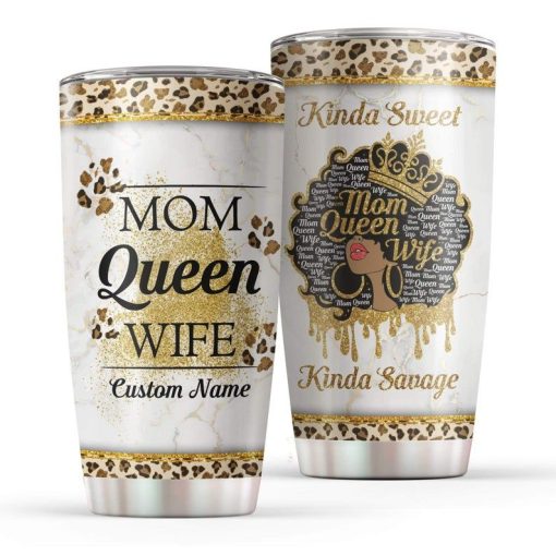 Mom Queen Wife Personalized 4 Gift For Lover Day Travel Tumbler