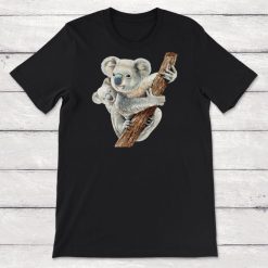 Mother And Baby Animals Watercolor Koala Mom And Koala Baby Unisex T-Shirt