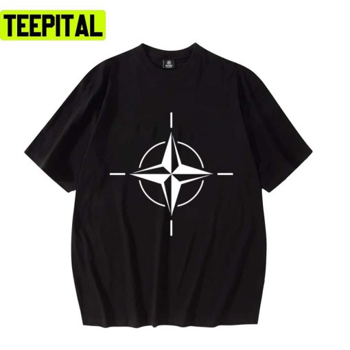 Nato Otan Iconic Symbol Flag Design Unisex T-Shirt