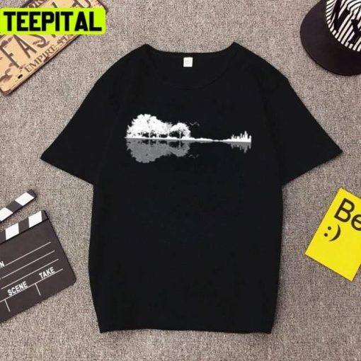 Nature Guitar Music Instrument Design Unisex T-Shirt