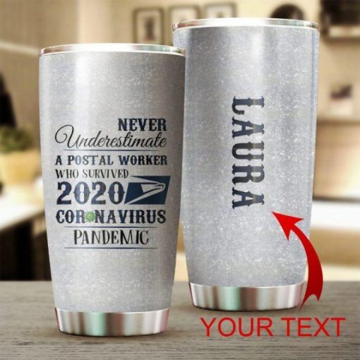 Never Underestimate A Postal Worker Gift For Lovers Travel Tumbler