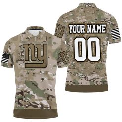 New York Giants Camoflage Pattern 3d Personalized Polo Shirt All Over Print Shirt 3d T-shirt