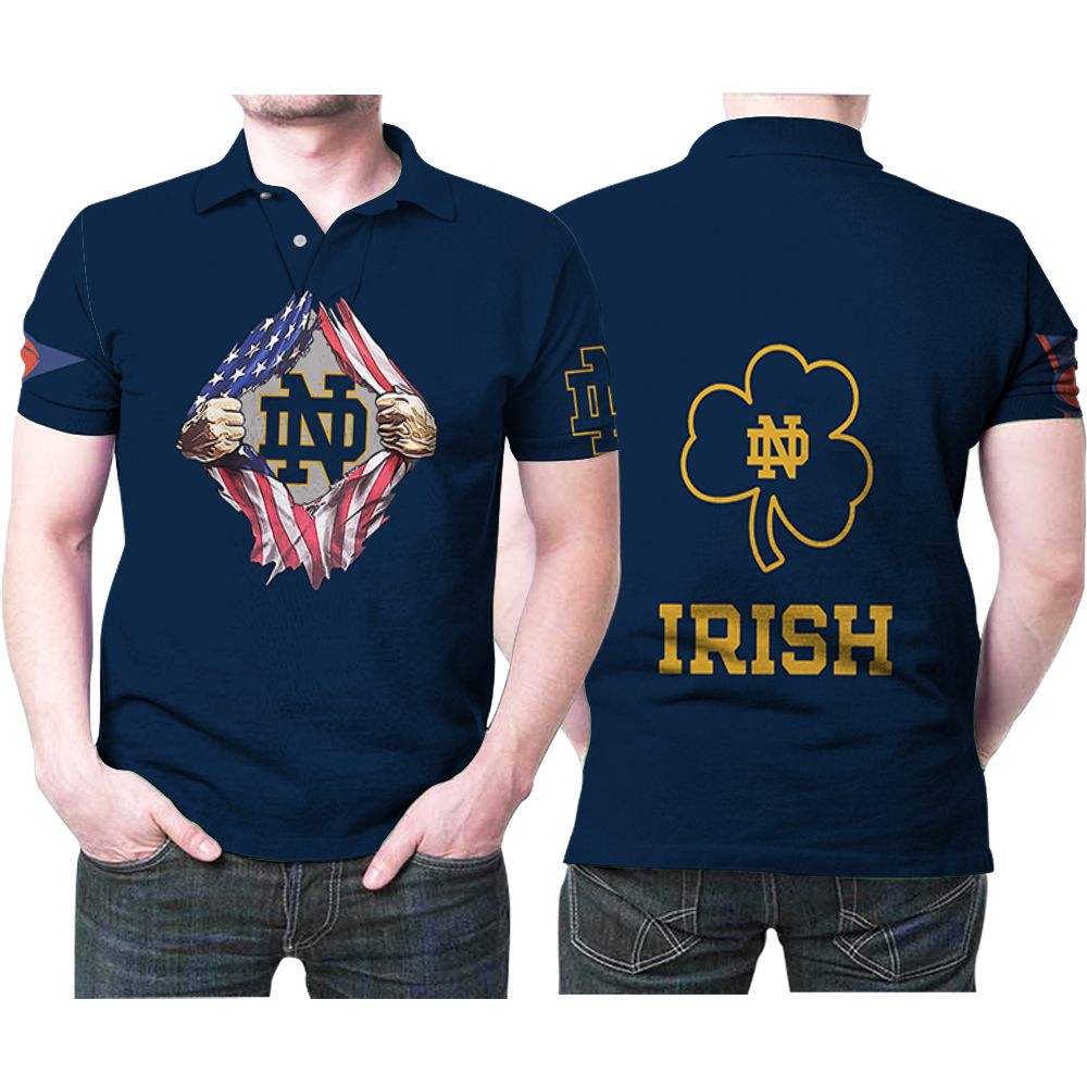 Notre Dame Fighting Irish Football Football Team Gift For Notre Dame Fighting Irish Fans 1 Polo Shirt All Over Print Shirt 3d T-shirt
