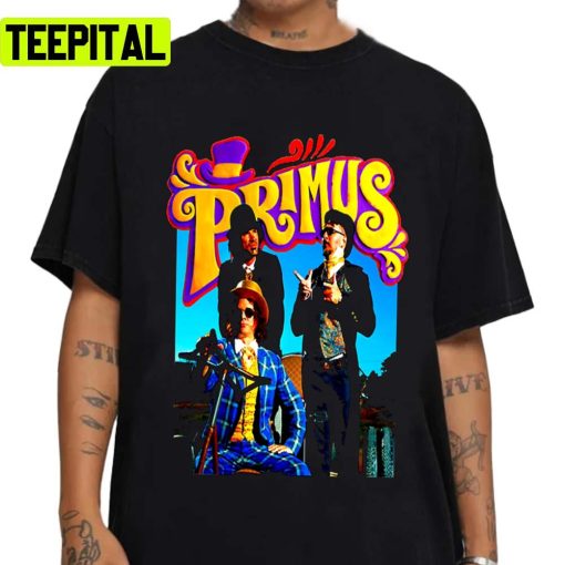 Okkey Skin Primus Retro Rock Band Unisex T-Shirt