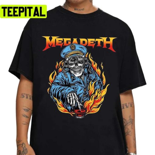 On Fire Megadeth Music Band Unisex T-Shirt