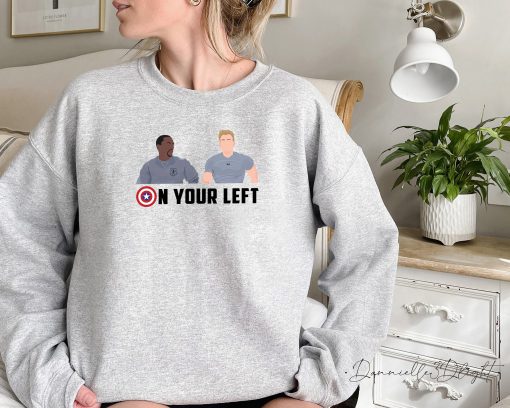 On Your Left Funny Captain America Falcon Unisex Sweatshirt