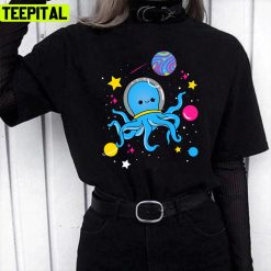 Pan Pride Octopus In Space Pansexual Unisex T-Shirt