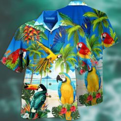 Parrots High By The Beach Hawaiian Shirt HA33