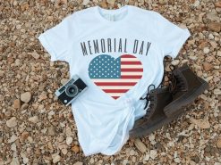 Patriotic Heart Memorial Day Memorial Day Unisex T-Shirt