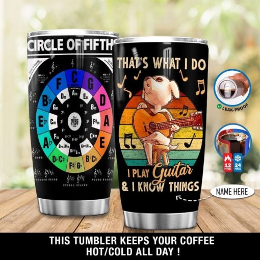 Personalized Guitar Circle Of Fifth Gift For Lover Day Travel Tumbler