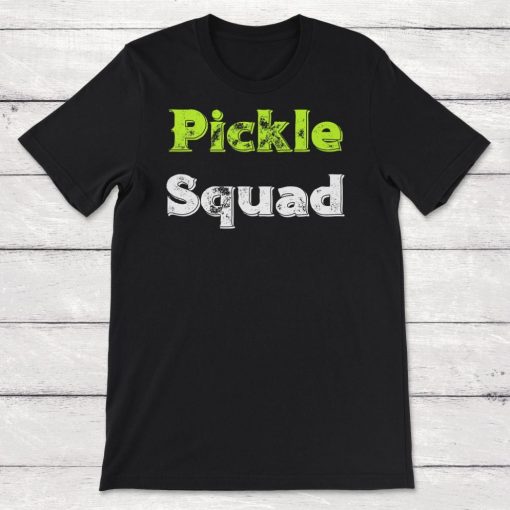 Pickleball Distressed Pickle Squad Pickle Lover Gift Unisex T-Shirt