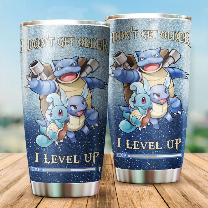 Pikachu I Level Up Gift For Lovers Travel Tumbler All Over Print