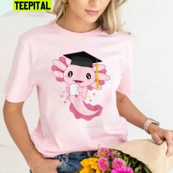 Pink Axolotl Cute Questions Unisex T-Shirt