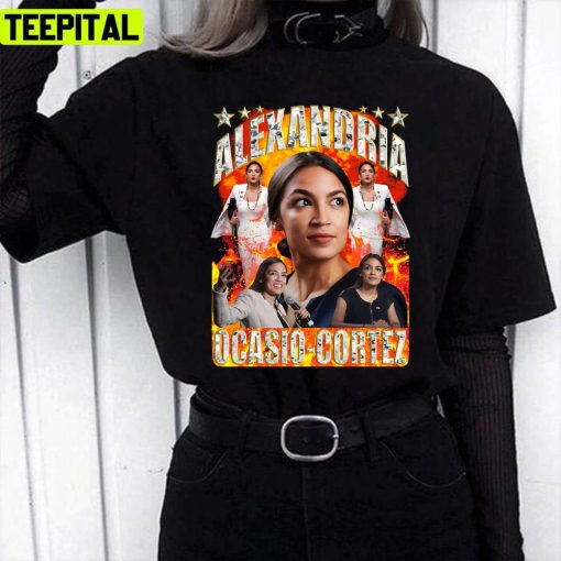 Portrait Of Alexandria Ocasiocortez Unisex T-Shirt