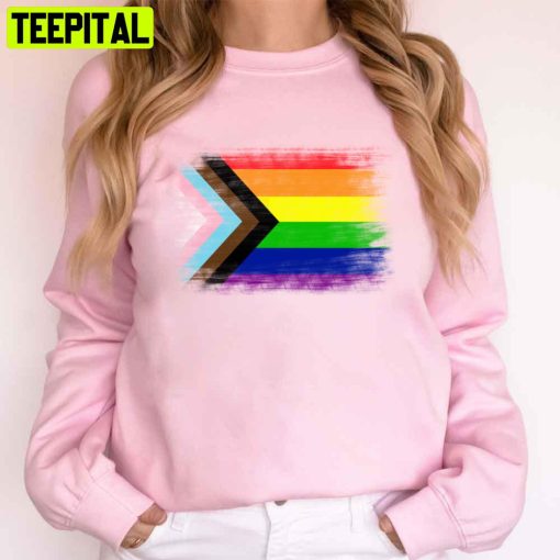 Progress Rainbow Flag Unisex T-Shirt