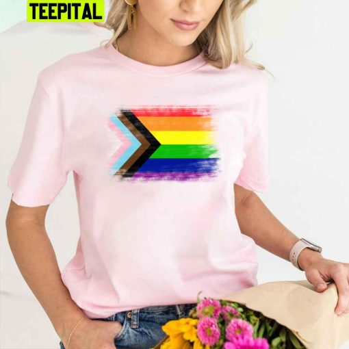 Progress Rainbow Flag Unisex T-Shirt