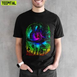 Psychadelic Mushroom Alice In Wonderland Unisex T-Shirt