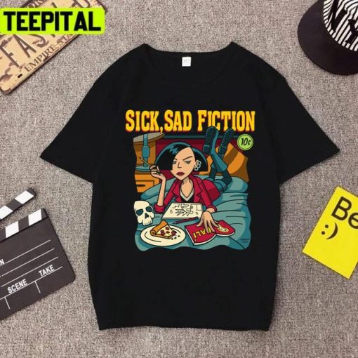 Pulp Fiction Sick Sad Fiction Illustration Unisex T-Shirt