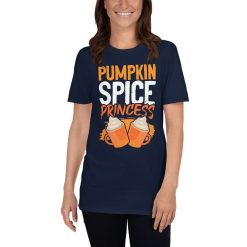 Pumpkin Spice Princess Royalty Funny Coffee Latte Spiced Girls Favorite Flavor Barista Lovers T-Shirt