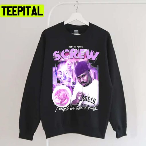 Purple Design Of Dj Screw Outkast Rap Rock Music Unisex T-Shirt