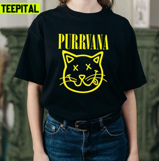 Purrvana Fitted Scoop Cosmic Three Eyed Cat Unisex T-Shirt