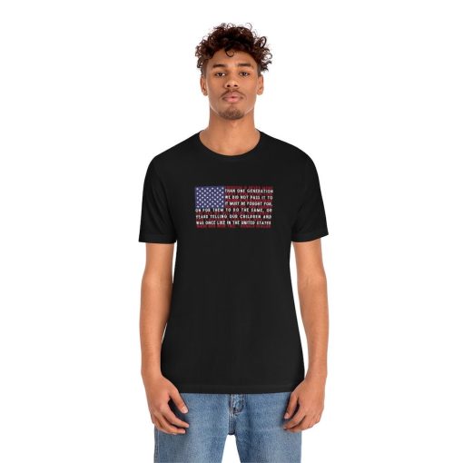 Quote In American Flag Memorial Day Unisex T-Shirt