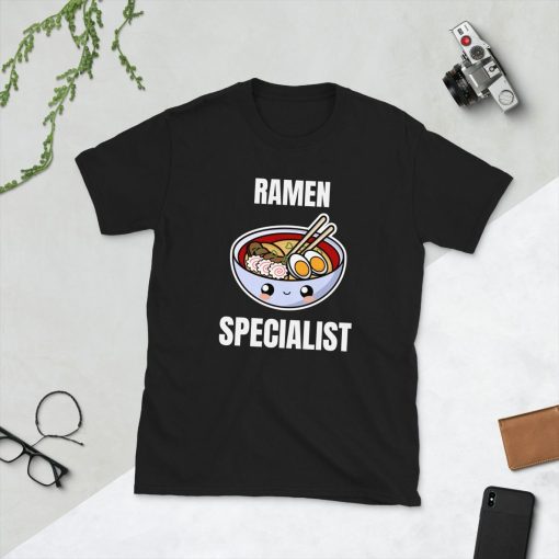 Ramen Specialist Expert Aficionado Connoisseur Noodles Asian Food Foodie Japanese Japan Funny Short-Sleeve Unisex T-Shirt