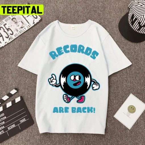 Records Are Back Music Disk Design Unisex T-Shirt