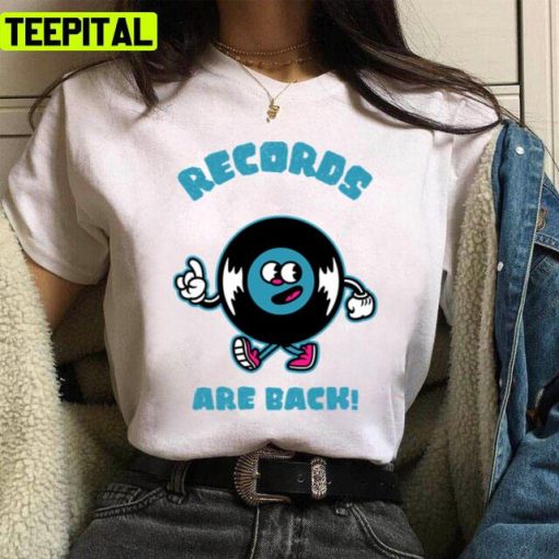 Records Are Back Music Disk Design Unisex T-Shirt