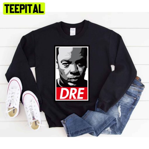 Red And Black Graphic Dre Rapper Unisex T-Shirt