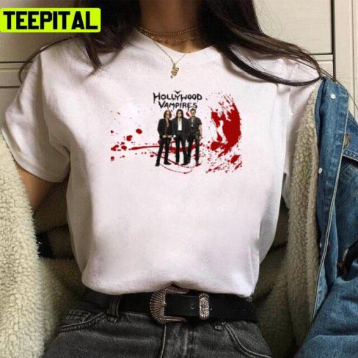 Red Stained The Hollywood Vampires Unisex T-Shirt