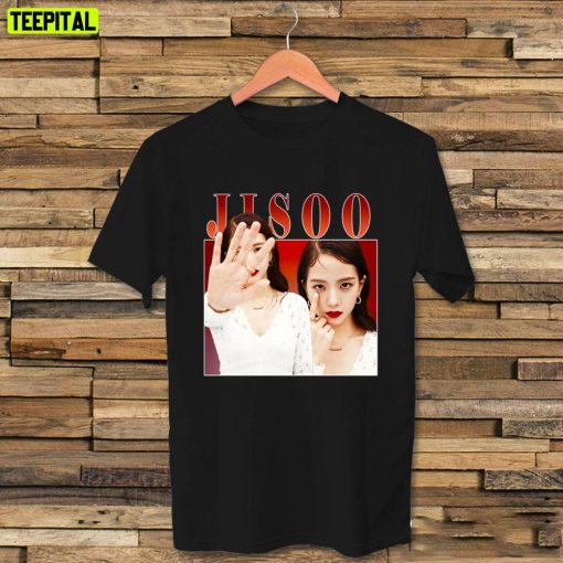 Red Vintage Style Jisoo Tribute Unisex T-Shirt